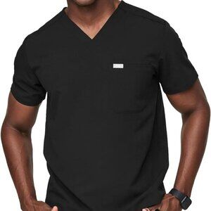 FIGS Leon Scrub V-Neck Medical Hospital Nurse Doctor Size Large EUC #VEG-0708